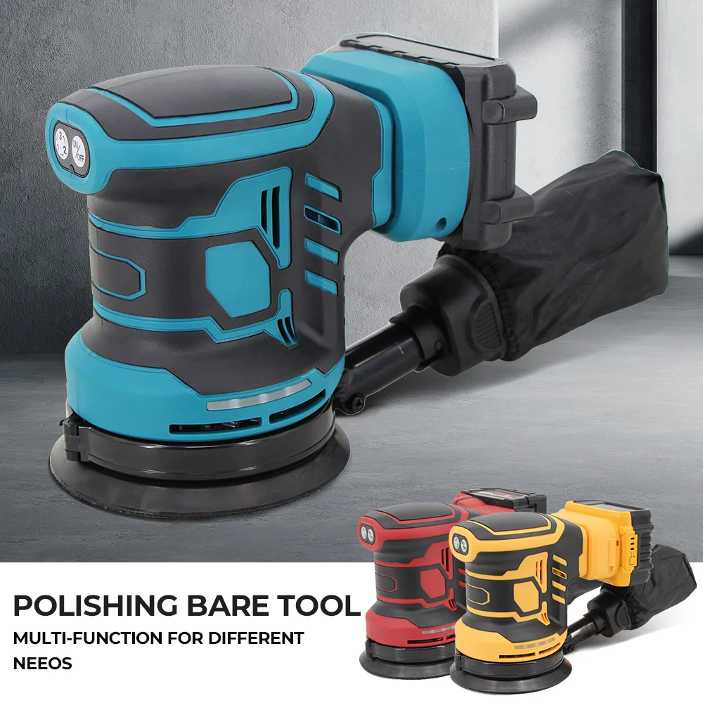 

НОВЫЙ 300 Вт мощный бесщеточный аккумуляторный диск случайный орбитальный шлифовальный станок деревообрабатывающий шлифовальный шпатлевка полировка голый инструмент