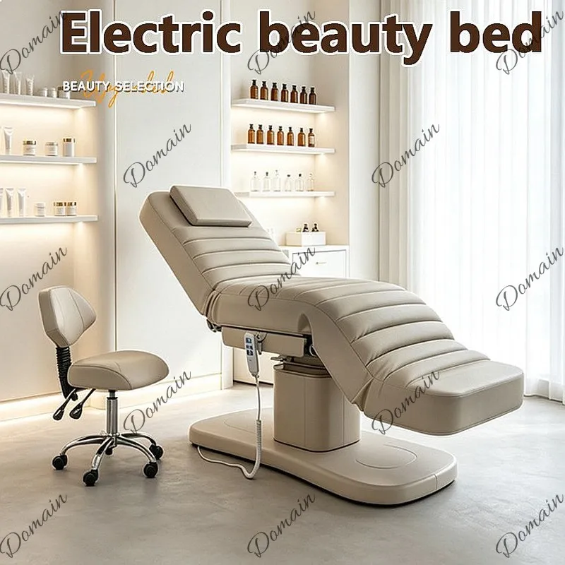 EU Cross-border SPA Electric Beauty Bed 3 Motor Lift Facial Massage Bed for Salon