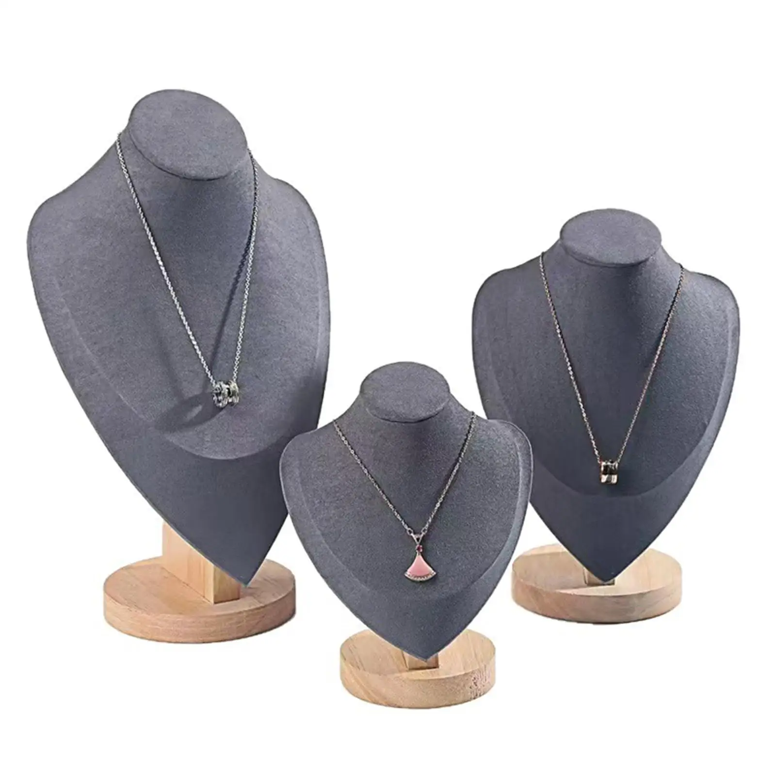 Jewelry Bust Necklaces Decor Necklace Pendant Display Stand for Exhibition Trade Show Retail Store Countertop Personal Vanity - view 6
