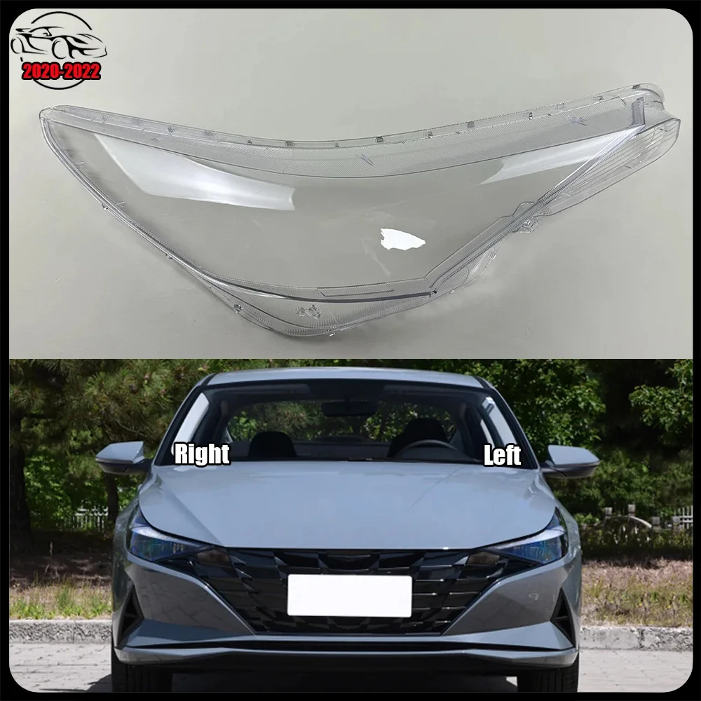 

For Hyundai Elantra (Domestic Version) 2020-2022 Car Front Headlight Cover Lampshade Head Lamp light Shell glass Lens