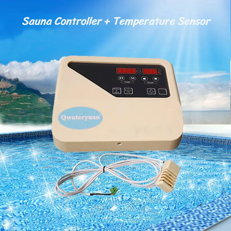 3-15KW Sauna Furnace External Controller Sauna Controller Dry Steam Oven Control Switch with Temperature Control Probe