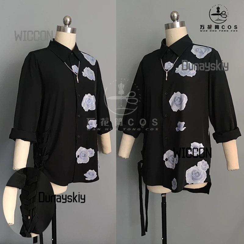 Рубашка для косплея Nijisanji Kuzuha, комплект ожерелья с париком Канаки, VTuber, наряд вампира для Хэллоуина, выпускной, летний повседневный