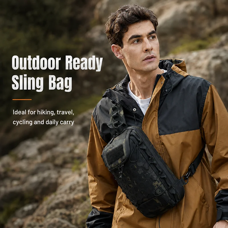 กระเป๋าสะพายข้างแบบยุทธวิธีสำห - Sling Backpack Shoulder บทวิจารณ์และราคา