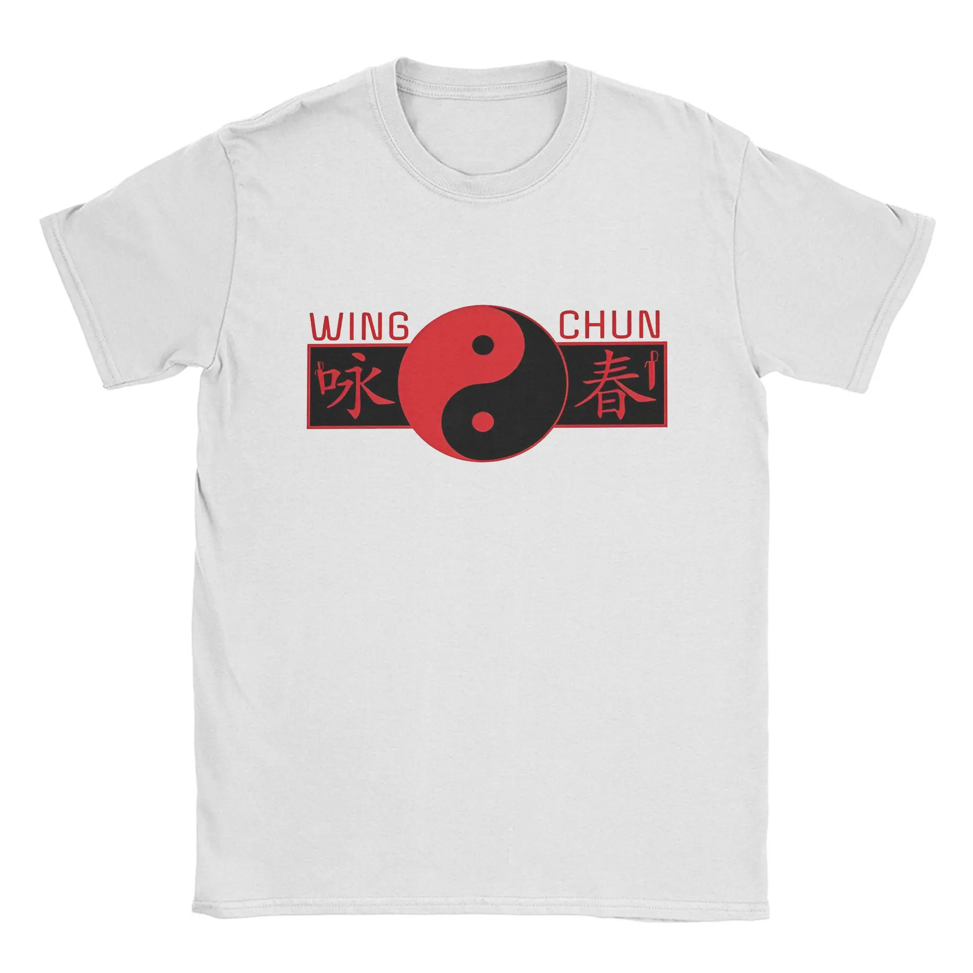 Wing Chun Kung Fu Yin Yang T Shirts for Men Pure Cotton Novelty T-Shirts O Neck Chinese Kung Fu Tee Shirt Short Sleeve Clothes