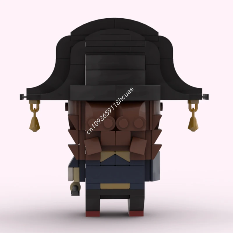 203 Stück MOC Hector Barbossa Pirates the Caribbeaness Brickheadz Modellbausteine Montageidee Ziegelspielzeug Weihnachtsgeschenke