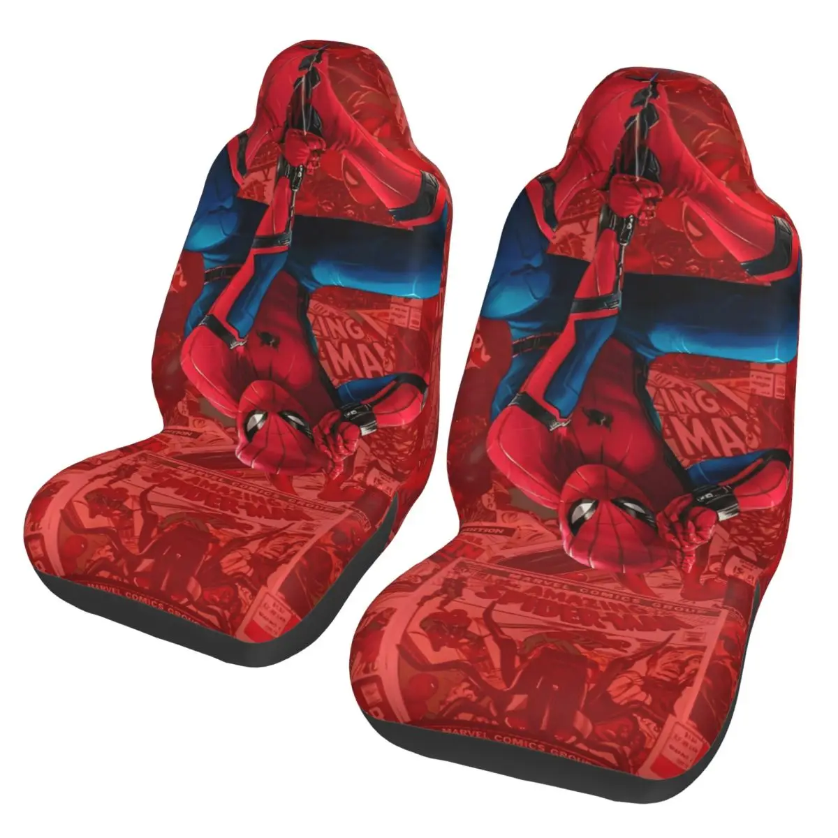 

Spiderman Spider Man Super Hero Car Accessory Bucket Seat Covers for Vehicles Universal Fit Seat Covers for Car Suv Van