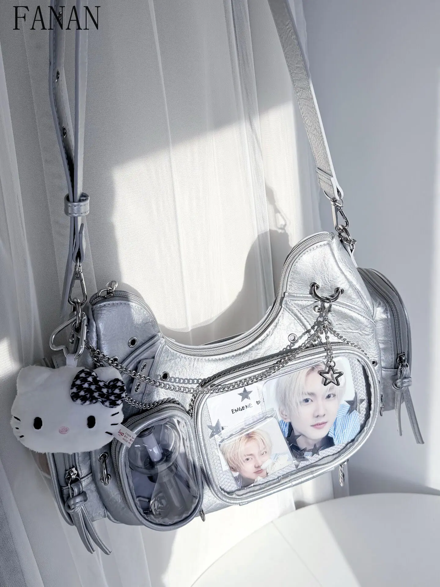 

Harajuku Punk Ita Bag Crossbody Bags for Women 2026 New Fashion Cool Women's Handbags Japanese Style Shoulder Bag Femme