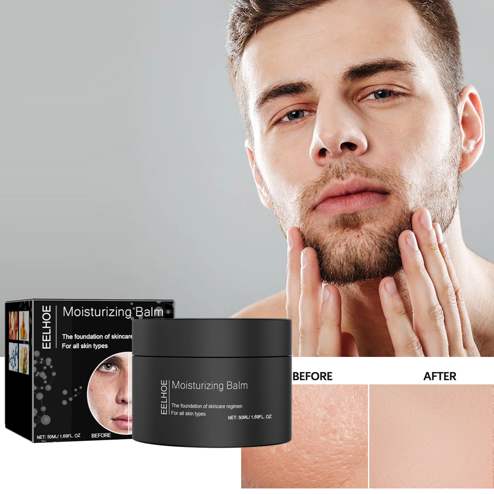 

Men's Revitalizing Cream – Refreshing hydration, lightweight daily facial care