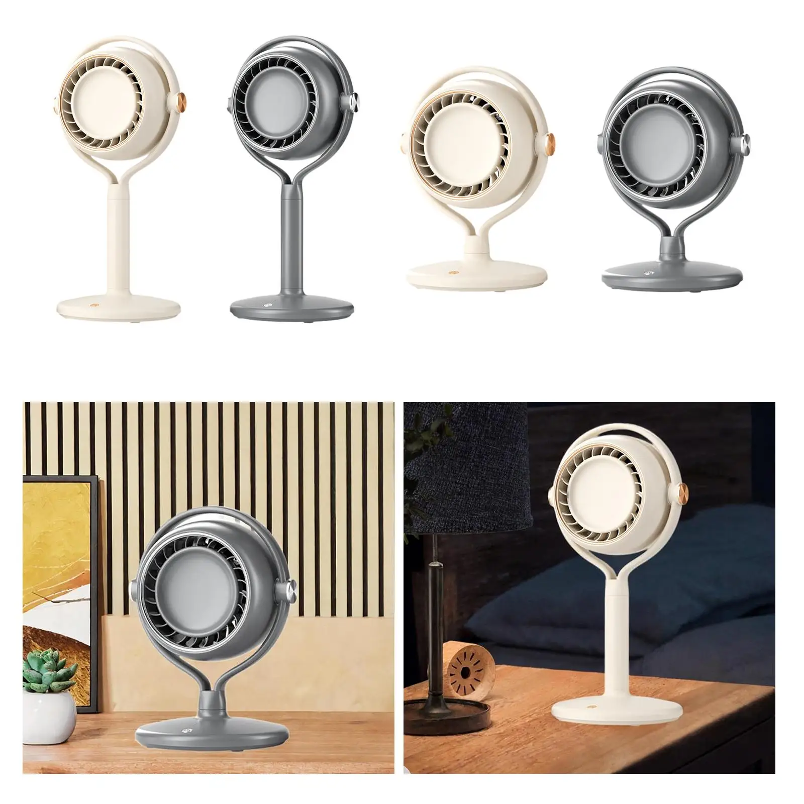 Portátil Silencioso Multifuncional Fan, Personal Fan, Desktop Fan, USB Desk Fan para Camping, Beach Table, Home Travel, Ajuste de 3 velocidades