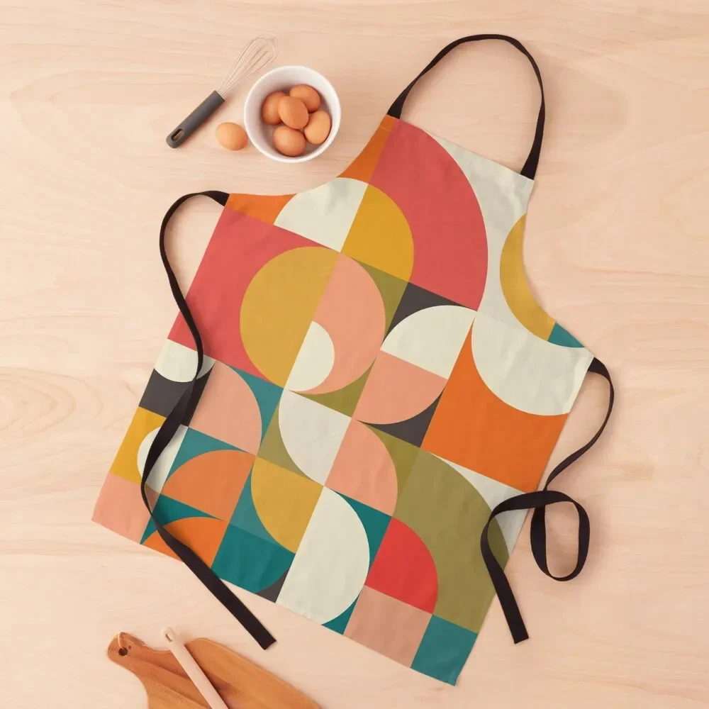 

Bauhaus Mid Century Modern Design Apron women's work manicurist Kitchen Man carpenter Apron