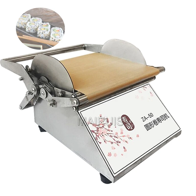 Automatic Stainless Steel Round Square Rice Roll Roller Making Machine Desktop Nigiri Sushi Machine