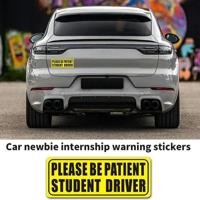 Student Driver Sticker Magnet For Car New Drivers Sticker Safety Warning 9x4 Inches Removable New Drivers Sticker Safety Warning