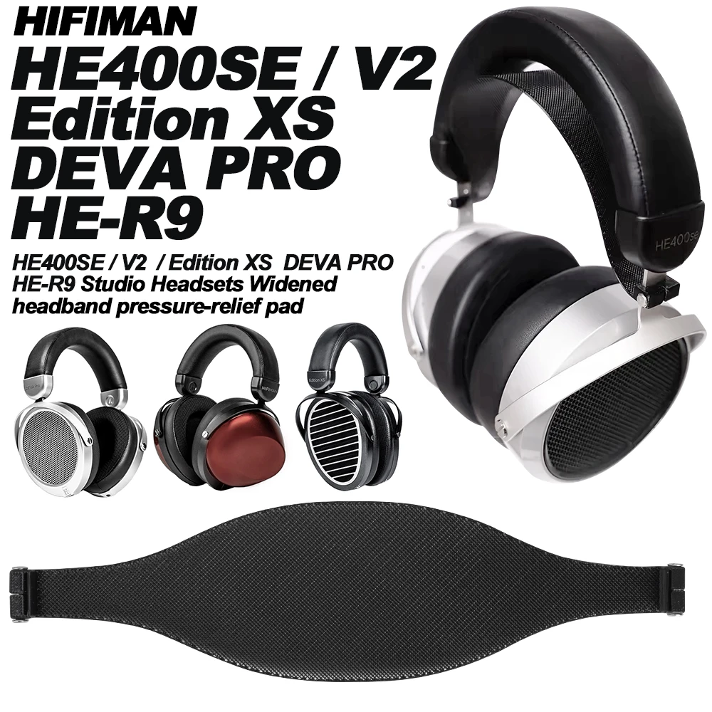 ヘッドパッド HIFIMAN HE400SE / V2 / Edition XS / DEVA PRO / HE-R9 ヘッドセット用 幅広ヘッドバンド圧力軽減パッド イヤーパッド