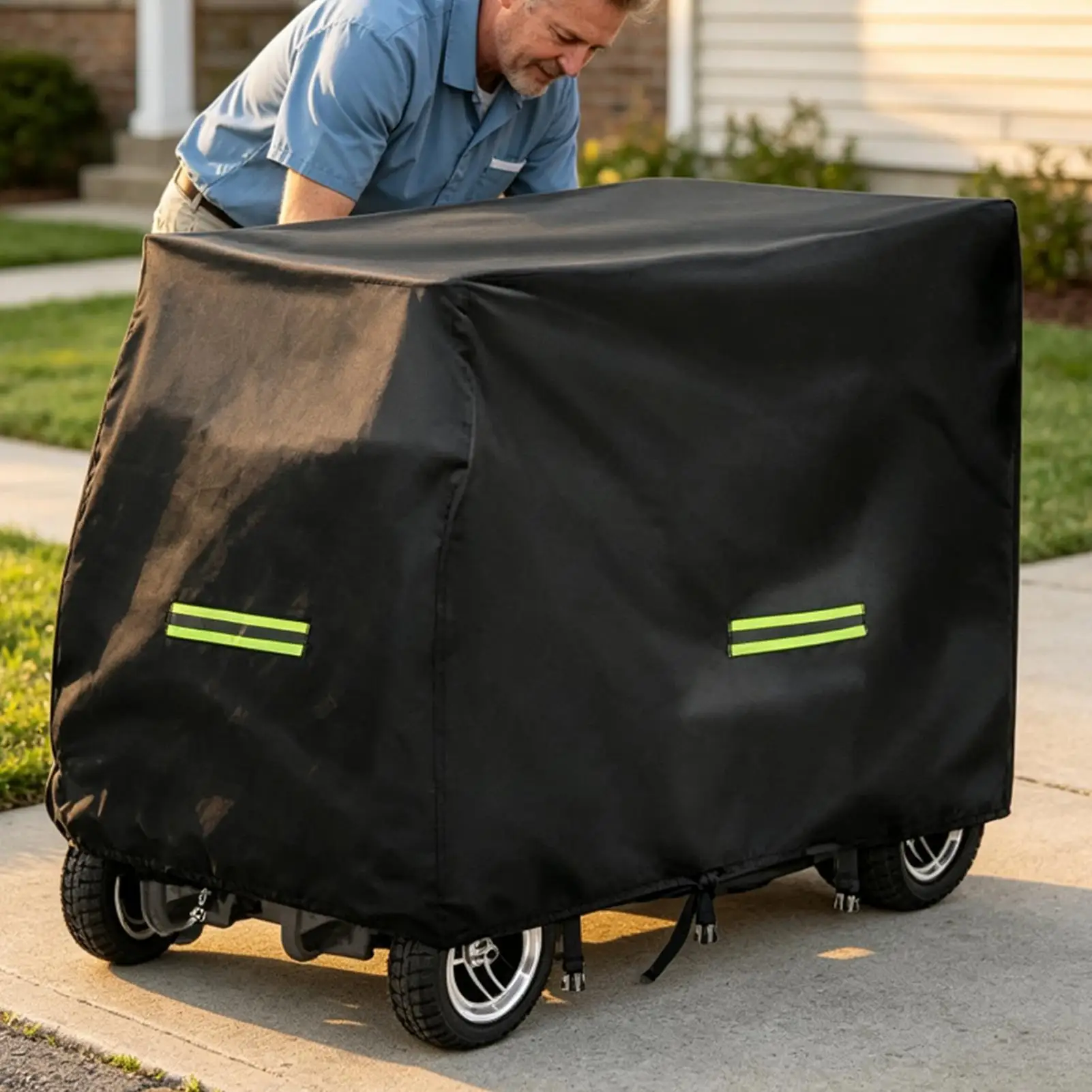 Mobility Scooter Cover Waterproof Wheelchair Storage Cover Electric Chair Cover 190D Oxford Fabric Rain Protector bike cover