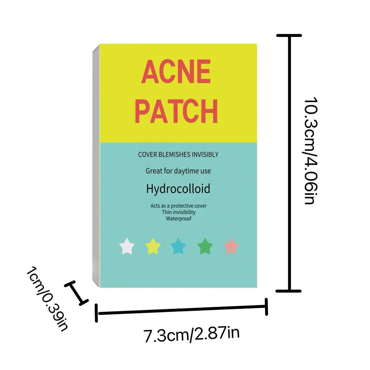 432Pcs Hydrocolloid Mixed Star Heart Acne Patches Waterproof Ultra Thin Invisible Pimple Blemish Spot Cover Facial Skin Care Sti