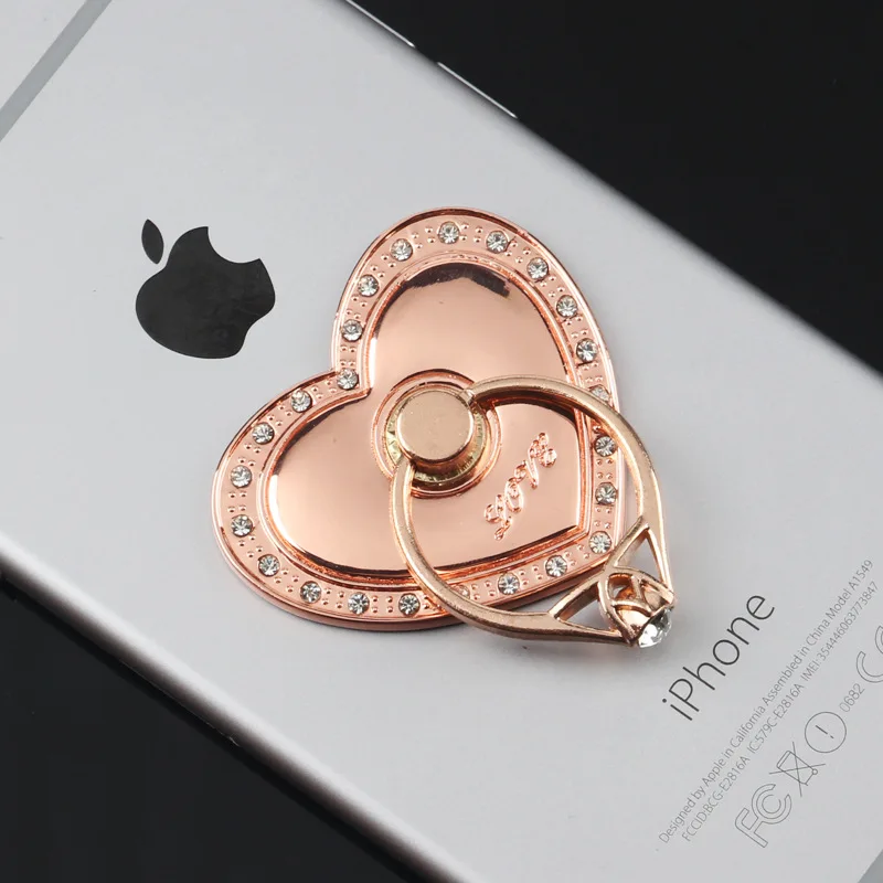 Grote Liefde Vorm Ronde Multifunctionele Auto Telefoon Houder Ring Gesp Mobiele Telefoon Case Beugel Smartphone & Tablet Ring houder