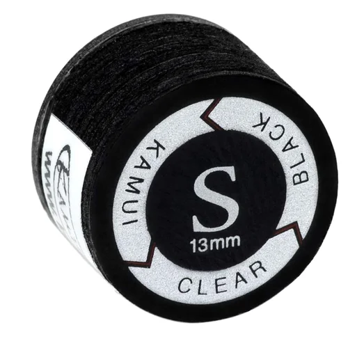 KAMUI Original transparente/negro punta de taco de billar de primera calidad cabeza de 14mm a la venta