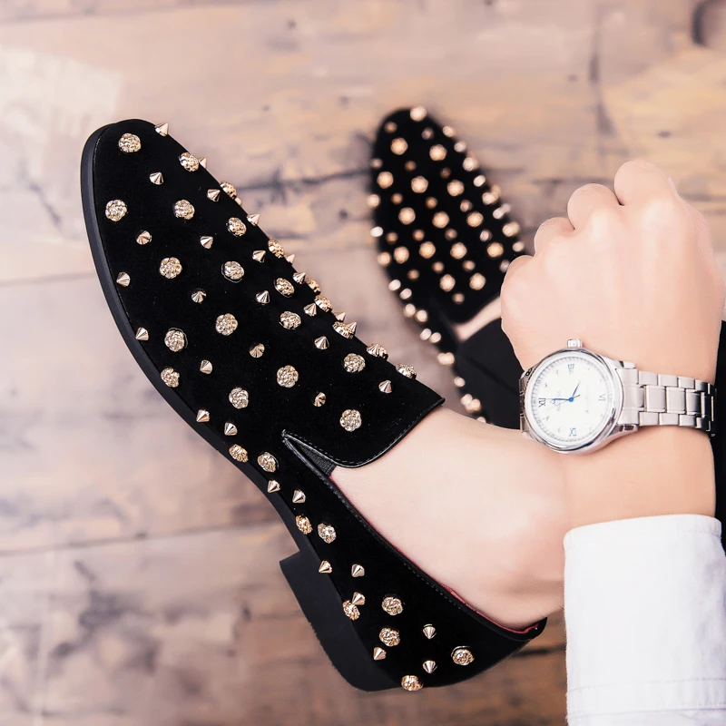 

2023 Fashion Brand Men's Handmade Leather Shoes Comfortable Casual round Toe Laced up Spring Autumn Seasonal Synthetic Fur Lined