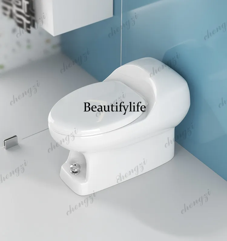 Toilet anti-backflow household tankless bathroom straight flush family silent deodorant ceramic toilet