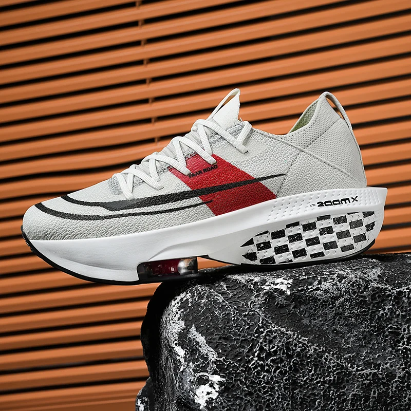 Men Women sneakers four seasons mesh breathable light Thick sole outdoor casual racing running shoes couples speed sports shoes