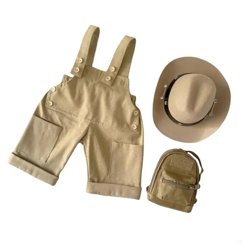 Newborns Photo Studio Costume Polyester Romper Hat Bag For 0-1 Month Infants Comfortable Photography Outfit Safe Design 425F