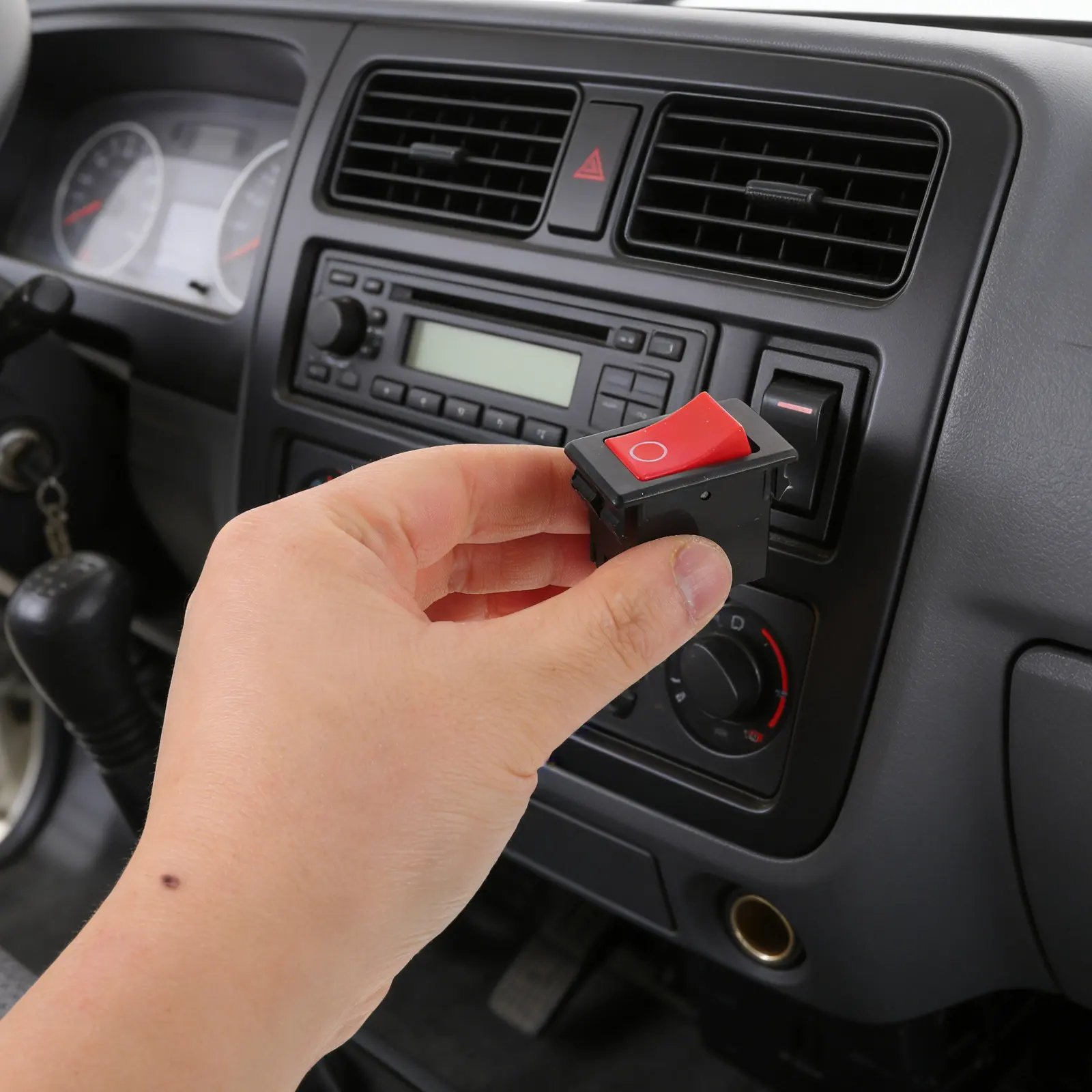 

10Pcs Mini on-Off Rocker Switches for Truck Air Conditioning System Precise Power Disconnect Switch Small Electrical