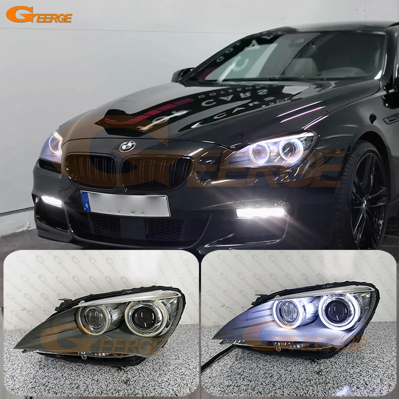 

For BMW 6 Series F12 F13 F06 M6 640i 650i 2010 2011 2012 2013 2014 2015 Day Light Ultra Bright COB Led Angel Eyes Halo Rings