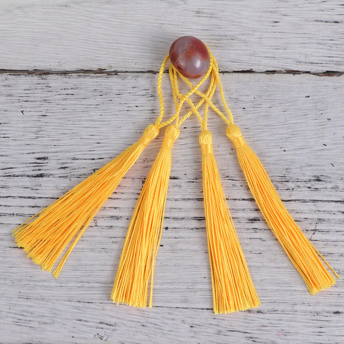 

DIY Tassels Yellow Handmade Pendant Charms for Earrings Necklaces Bracelets Bookmarks Bag Decor Cell Phone Ornament