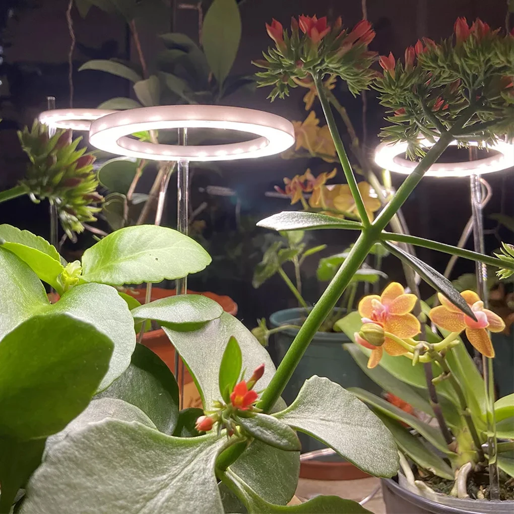 5V LED Plant Grow Light Full Spectrum Flower Seeds Hydroponic Vegetable Growth Box Cultivation Lamp USB Dimmable Timing Lighting