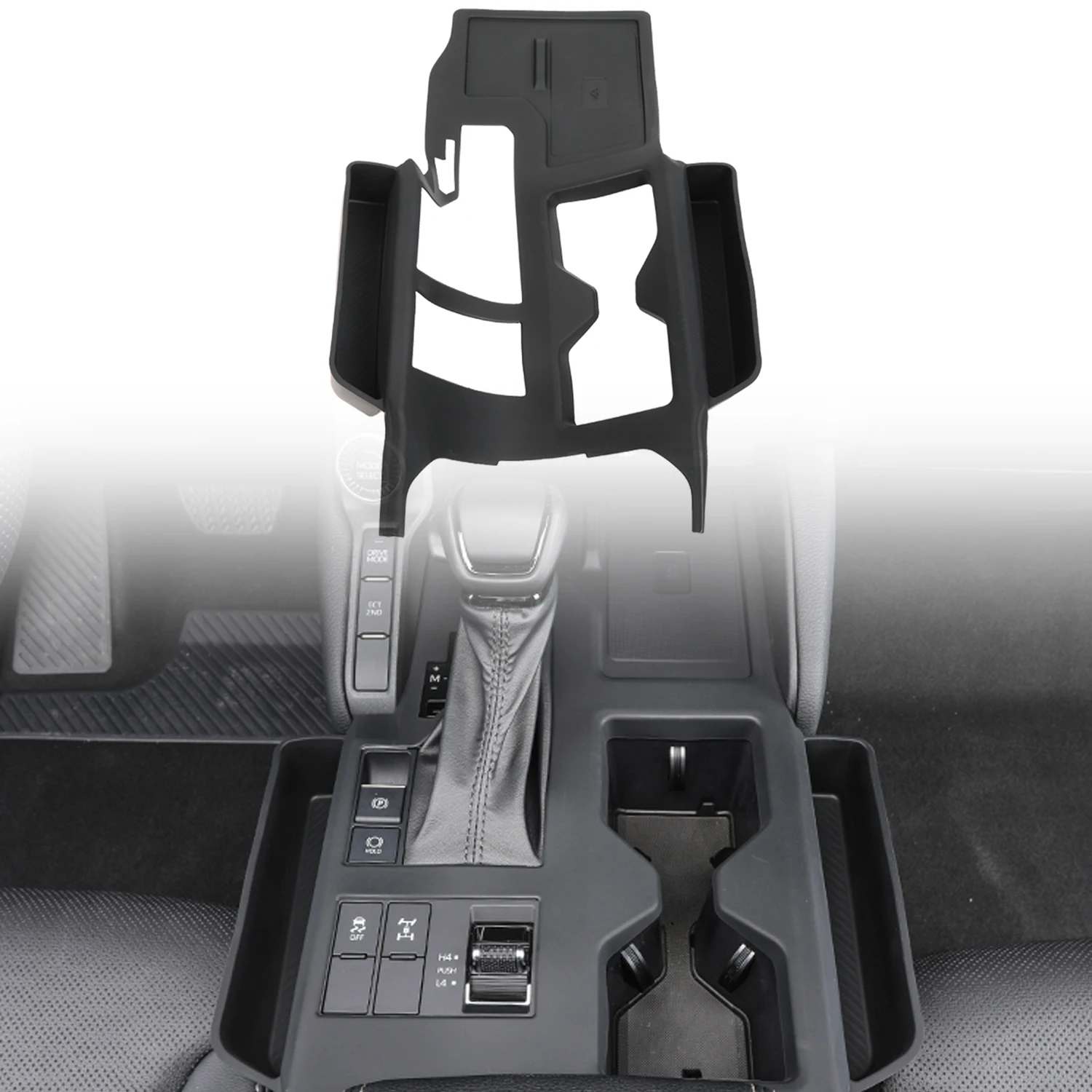 

Car Accessories For Toyota Land Cruiser Prado 250 J250 LC250 2024 2025 Black Silicone Central Console Gear Shift Panel Trim 1pcs