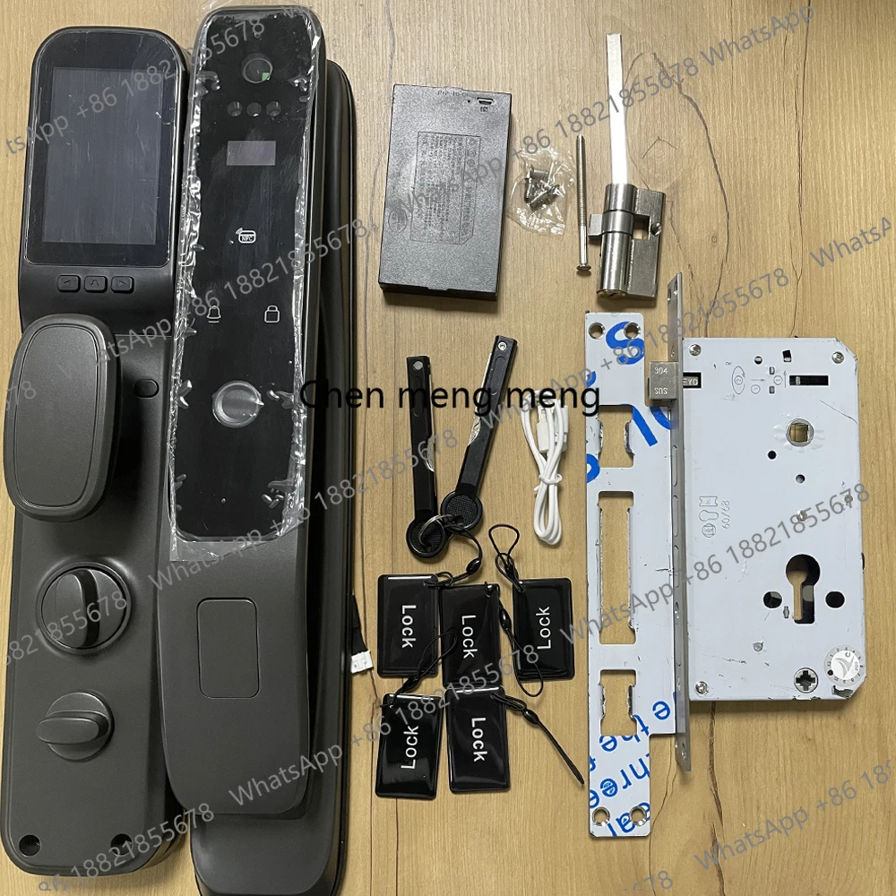 新型X50 Tuya WiFi 3D顔認証デジタル指紋ドアロ - Video Door Lock With Camera Peephole のレビューと価格