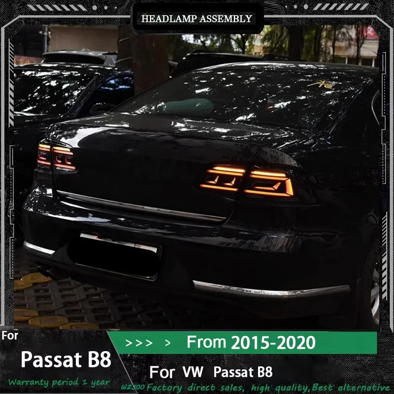 

Автомобильные задние фонари для Volkswagen Passat B8 2015 2016 2017 2018-2020 светодиодные автомобильные задние фонари дневные ходовые огни динамические указатели поворота