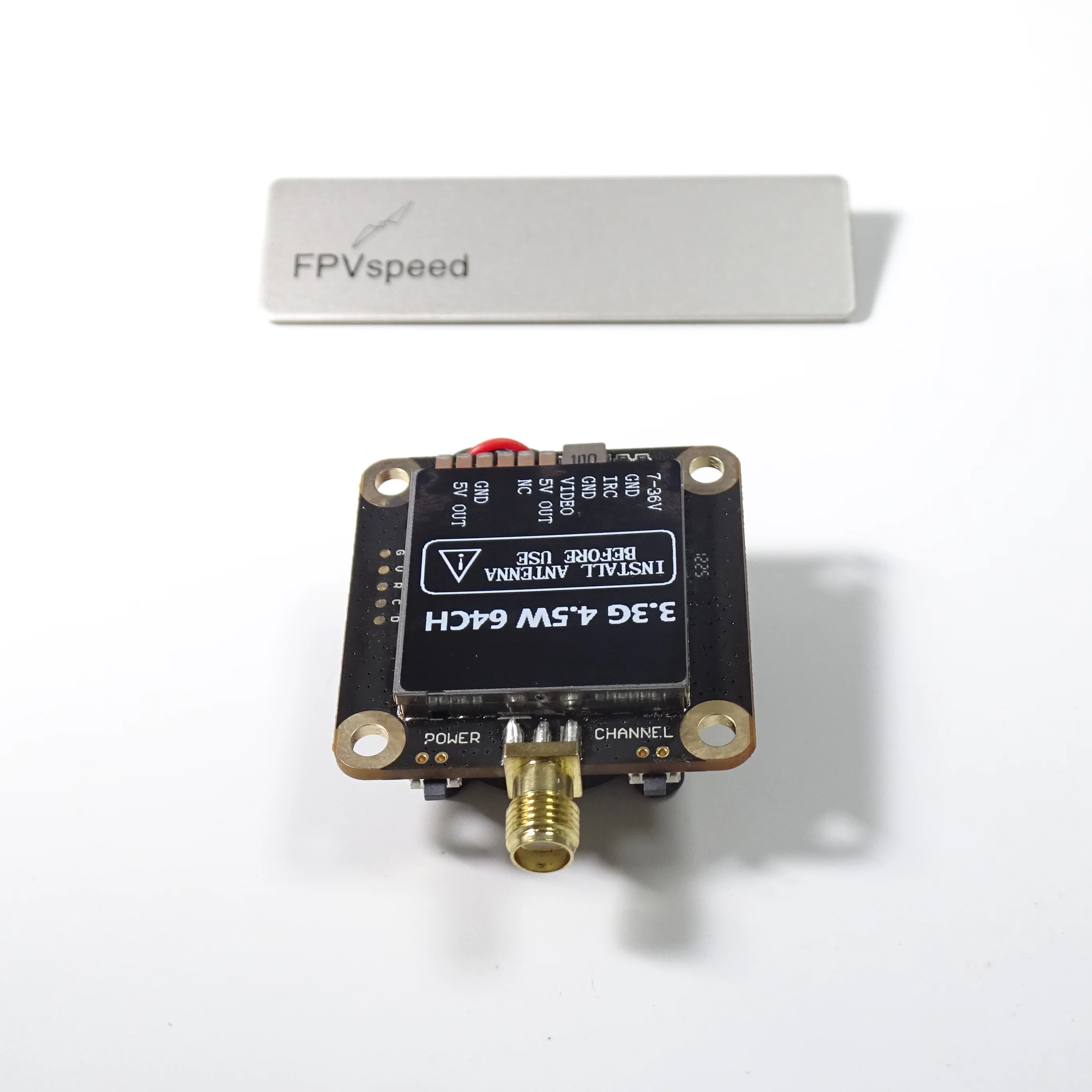 FPVspeed VTX-SD7 3.3G 3.3GHZ VTX  4.5W 64CH Video Transmitter with IRC Tramp Control Protocol, OSD Configuration Support