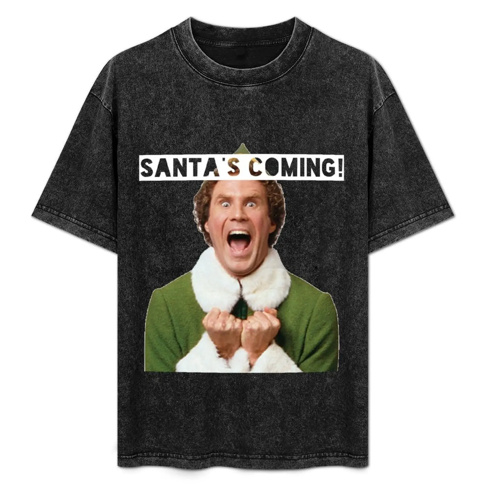 Elf - Santa's Coming! T-Shirt tees man clothes anime stuff men clothing