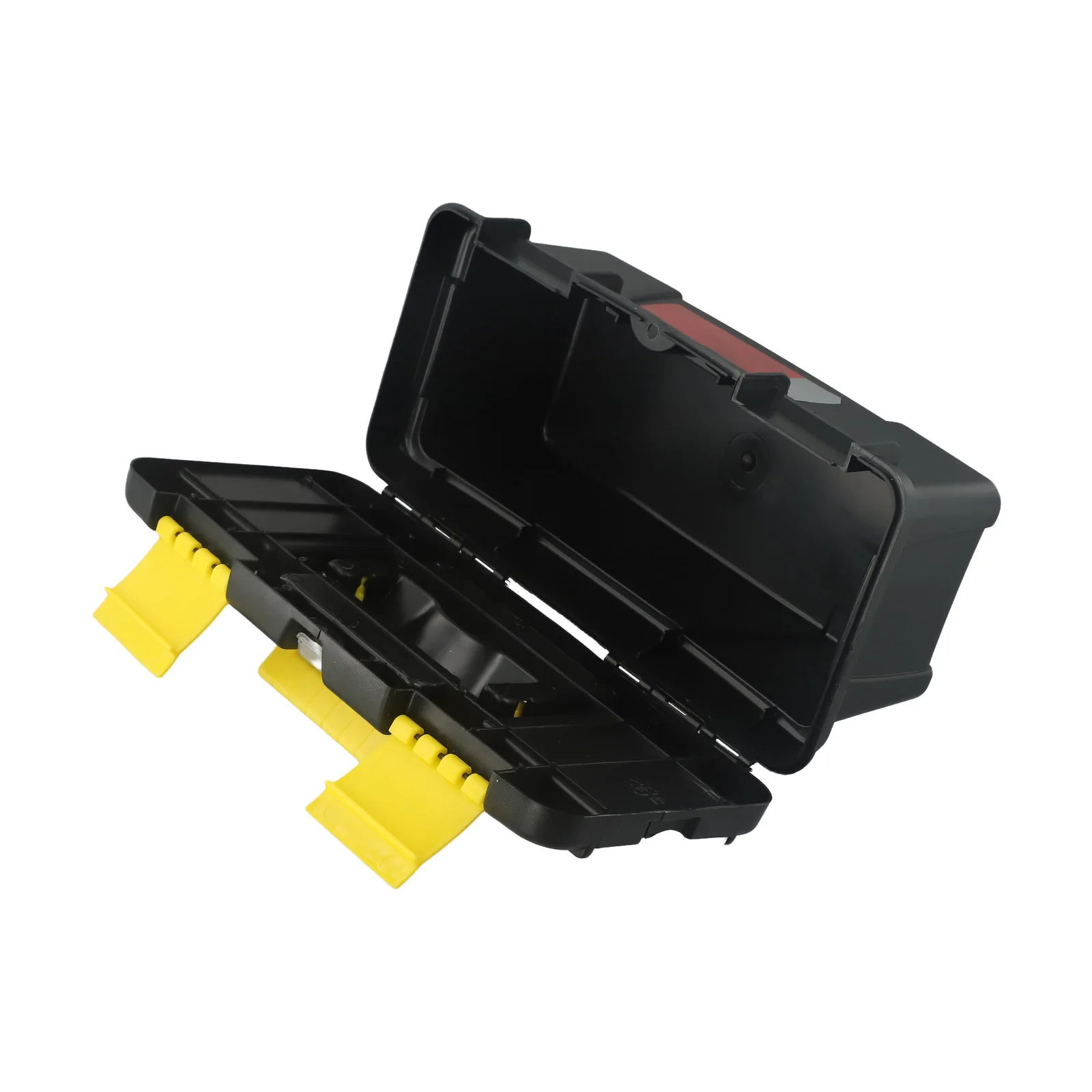 10 Inch Two Layer Plastic Toolbox with Metal Hinges Secure Locking Mechanism and Reinforced Handle for Tool Storage