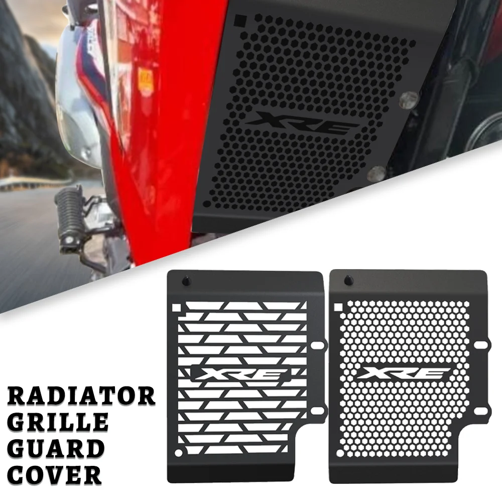

2024 New Motorcycle Parts For Honda XRE300 XRE 300 2016 - 2023 Motocross Radiator Guard Grille Cover Protection Oil Cooler Guard