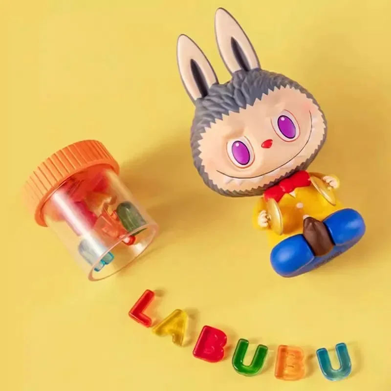 LABUBU モンスターキャンディシリーズブラインドボックスアニメアクションフィギュア推測バッグ飾り置物家の装飾デスクトップ人形モデルギフト