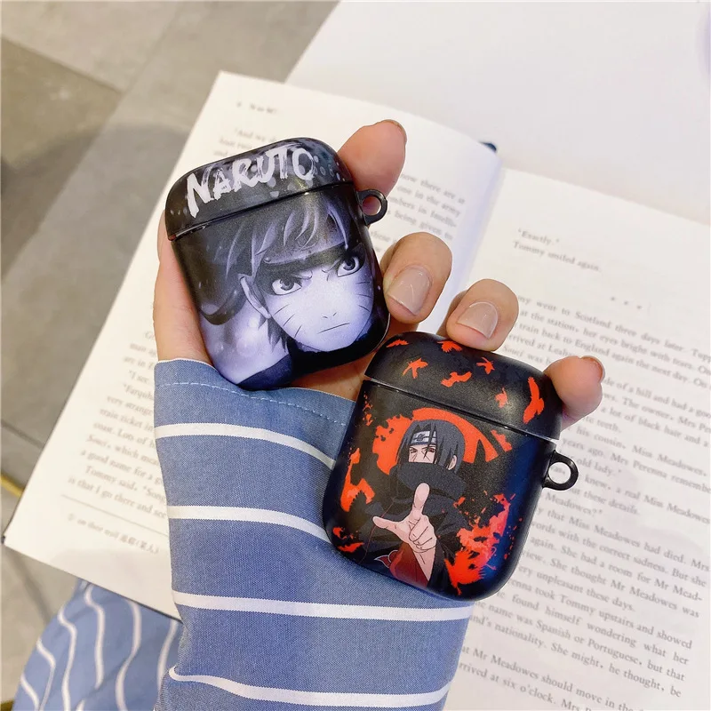 New Anime NARUTO Sasuke Itachi Wireless Bluetooth Earphone Case Cartoon Naruto Soft Shell Suit for Airpods1/2 Birthday Gift