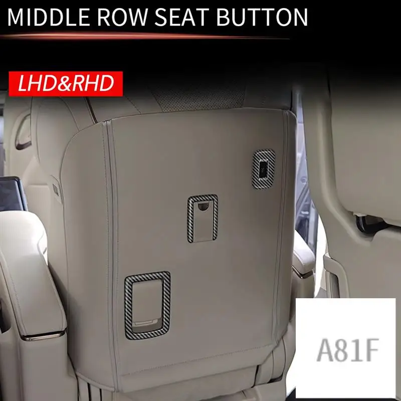 

Для Toyota Alphard/VELLFIRE 40 Series 2023 + автомобильная кнопка сиденья в второй ряде, рамка, отделка, высокая конфигурация, детали с узором из углеродного волокна