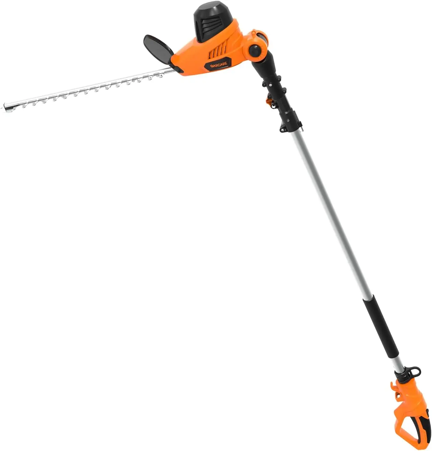 Electric Pole Hedge Trimmer, Power Hedge Trimmer with 18 inch Dual-Action Laser Cut & Adjustable Cutting Head, 4.8Amp