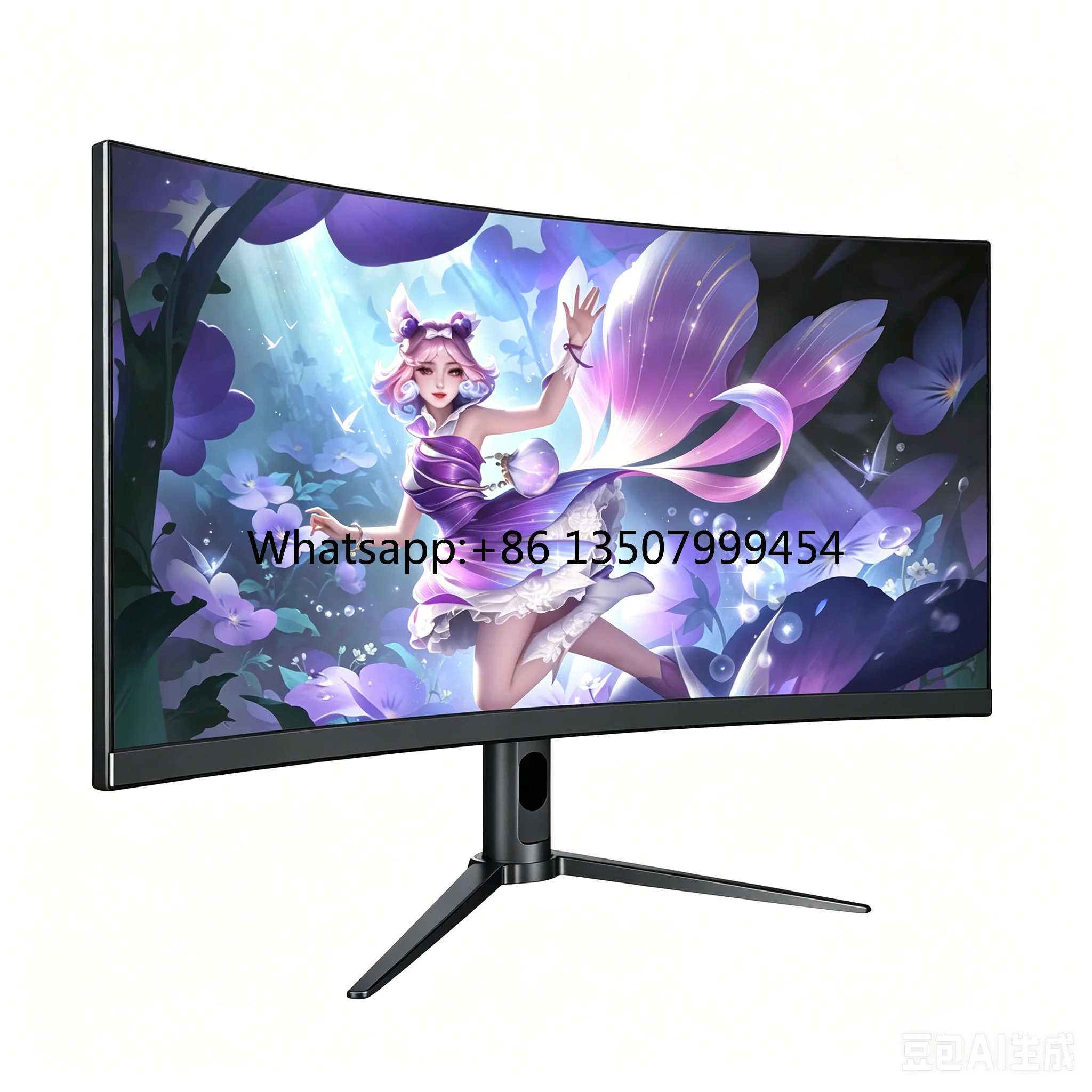 Pc Gaming Ultrawide Monitor - 34インチ4K曲面液晶モニター、ウルトラワイド曲面34インチゲーミングモニター、165hz 4K PCディスプレイ