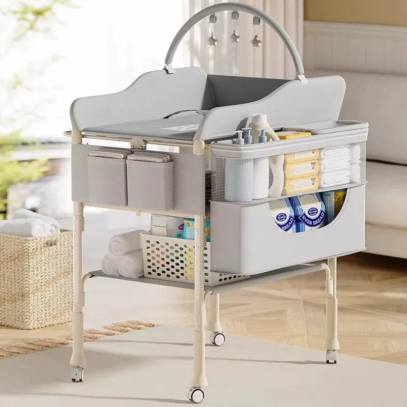cuna-cambiador-2-en-1-para-bebe-ajustable-en-altura-plegable-con-ruedas-giratorias-estante-para-secar-y-gran-capacidad-de-almacenamiento