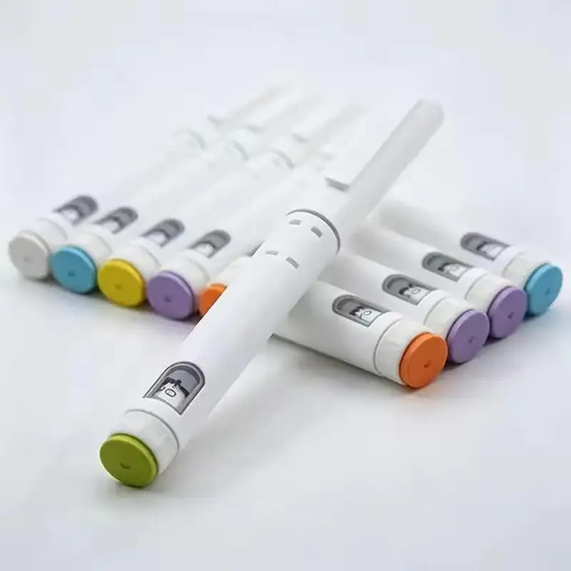 1Pcs Plastic 5mg 10mg Injection Disposable Injection Pen 60U Dose-adjustable For Safe Body Care
