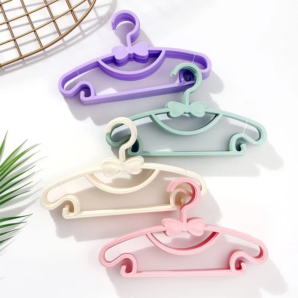 Baby Clothing Child Clothing Support Non-Slip Household Products Newborn Plastic Clothes Hangers Cloth Hanging Shelf Drying Rack