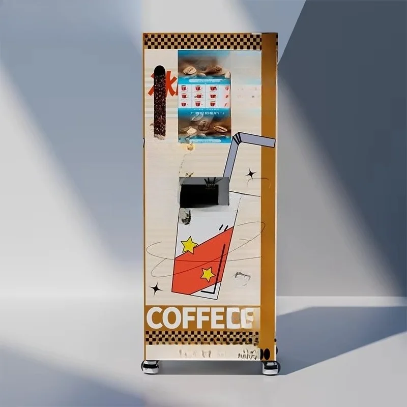 Commercial Coffee Vending Machine Fully Automatic Bean to Cup Fresh Ground Touch Screen Self Service