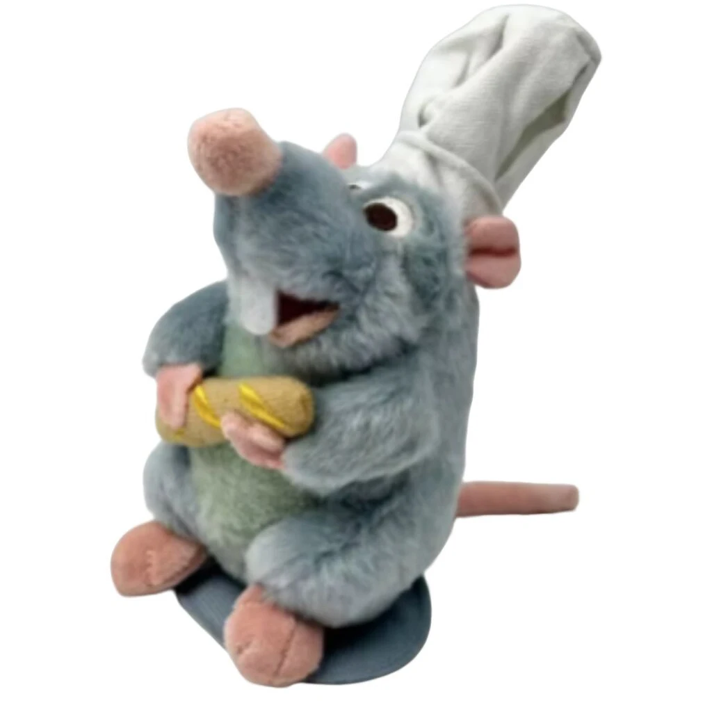 ديزني أنيمي راتاتوي الشيف ريمي المغناطيسي ألعاب من نسيج مخملي غرفة الديكور دمية الاطفال الكتف أفخم دمية الديكور عقال لعبة هدية #1