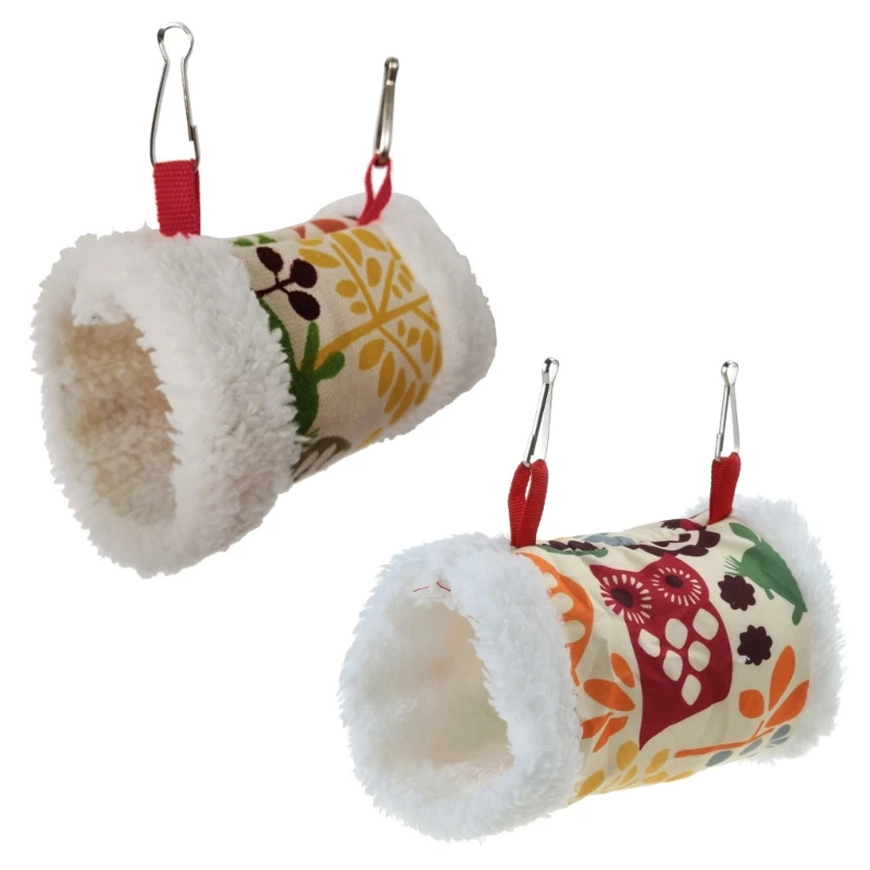 Parrot Nest Plush Snuggle Winter Warm Bed Hanging Hammock for Small Bird