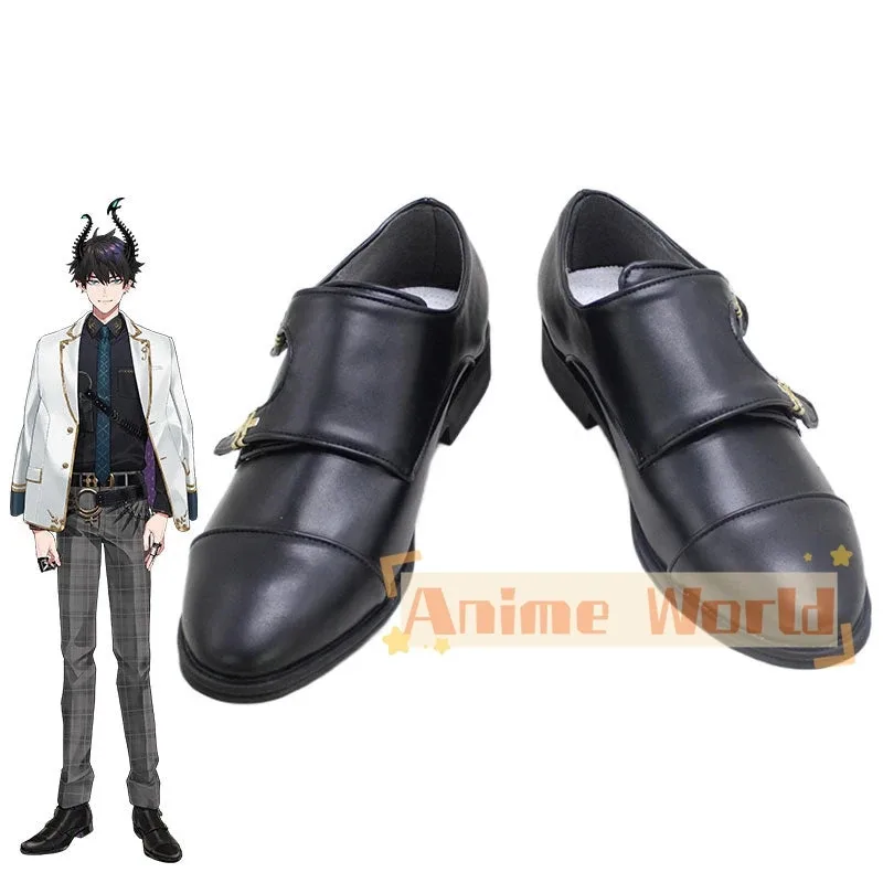 

ILUNA Ren Zotto, черная обувь для косплея, карнавальные ботинки на Хэллоуин, индивидуальный заказ