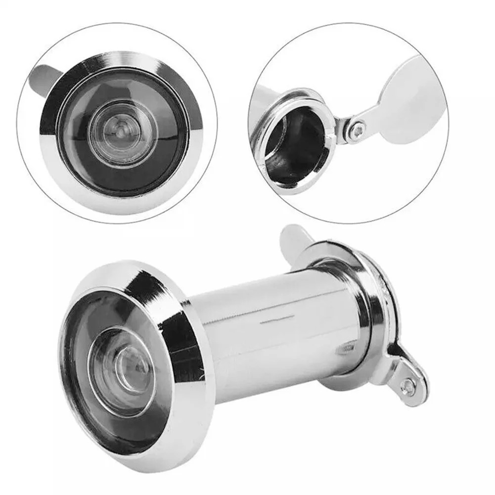 220 Degree Door Peephole Viewer Wide Angle Peephole Security Hidden Door Adjustable Glass Lens For Furniture Hardware Tools