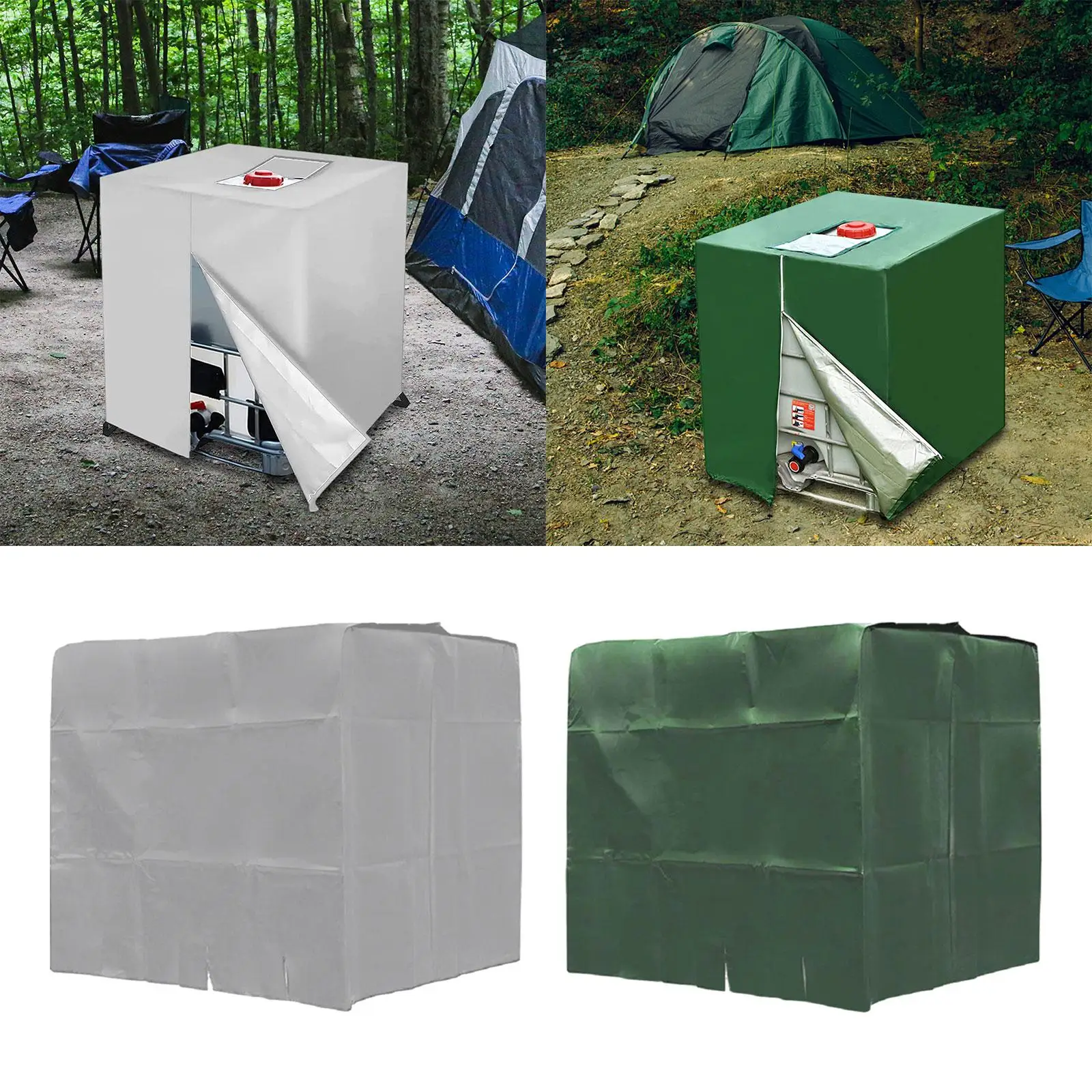 IBC Water Tank Cover 1000L Sunscreen Protection with Drawstring Protective